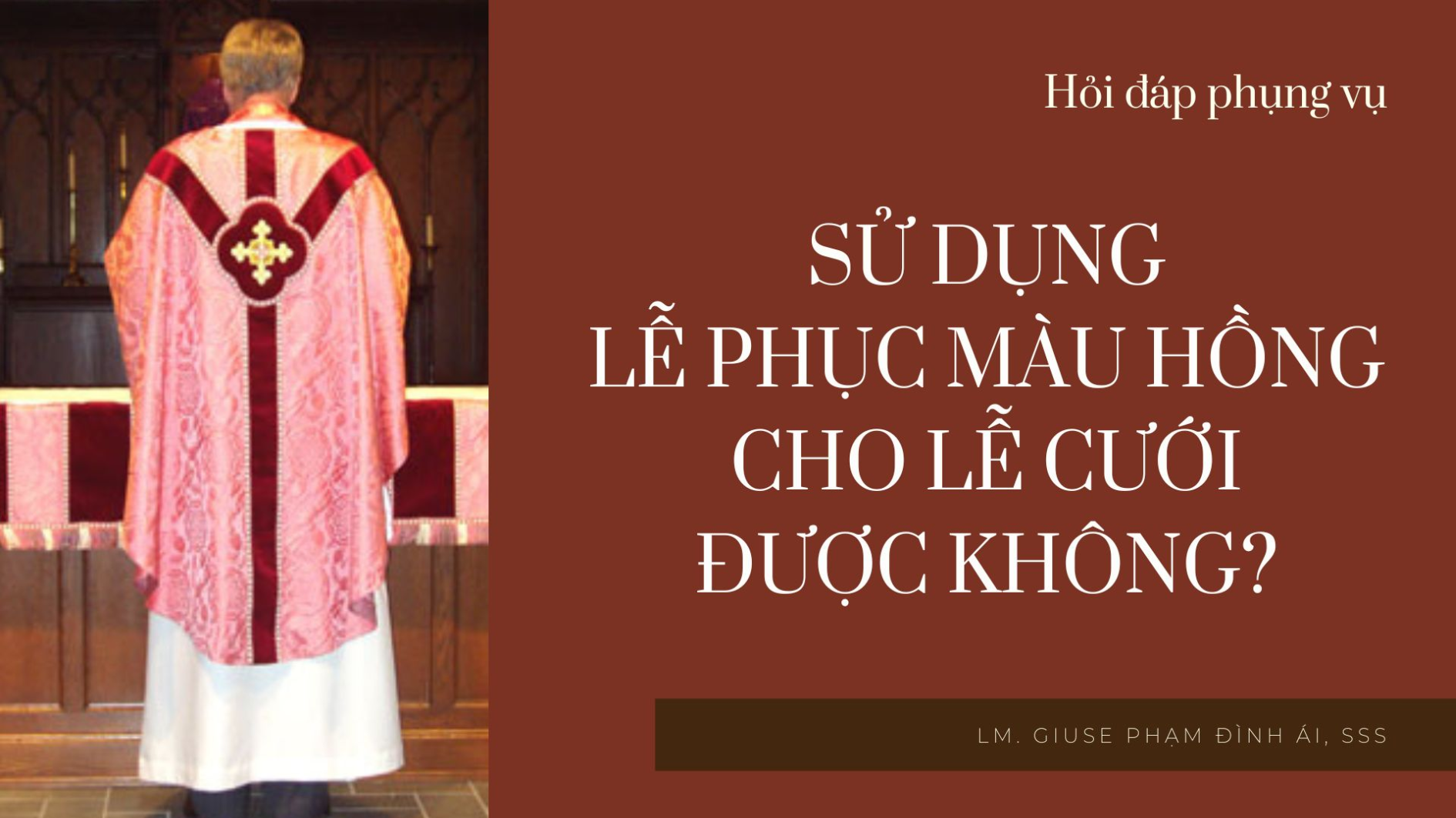 Sử dụng lễ phục màu hồng cho lễ cưới được không?